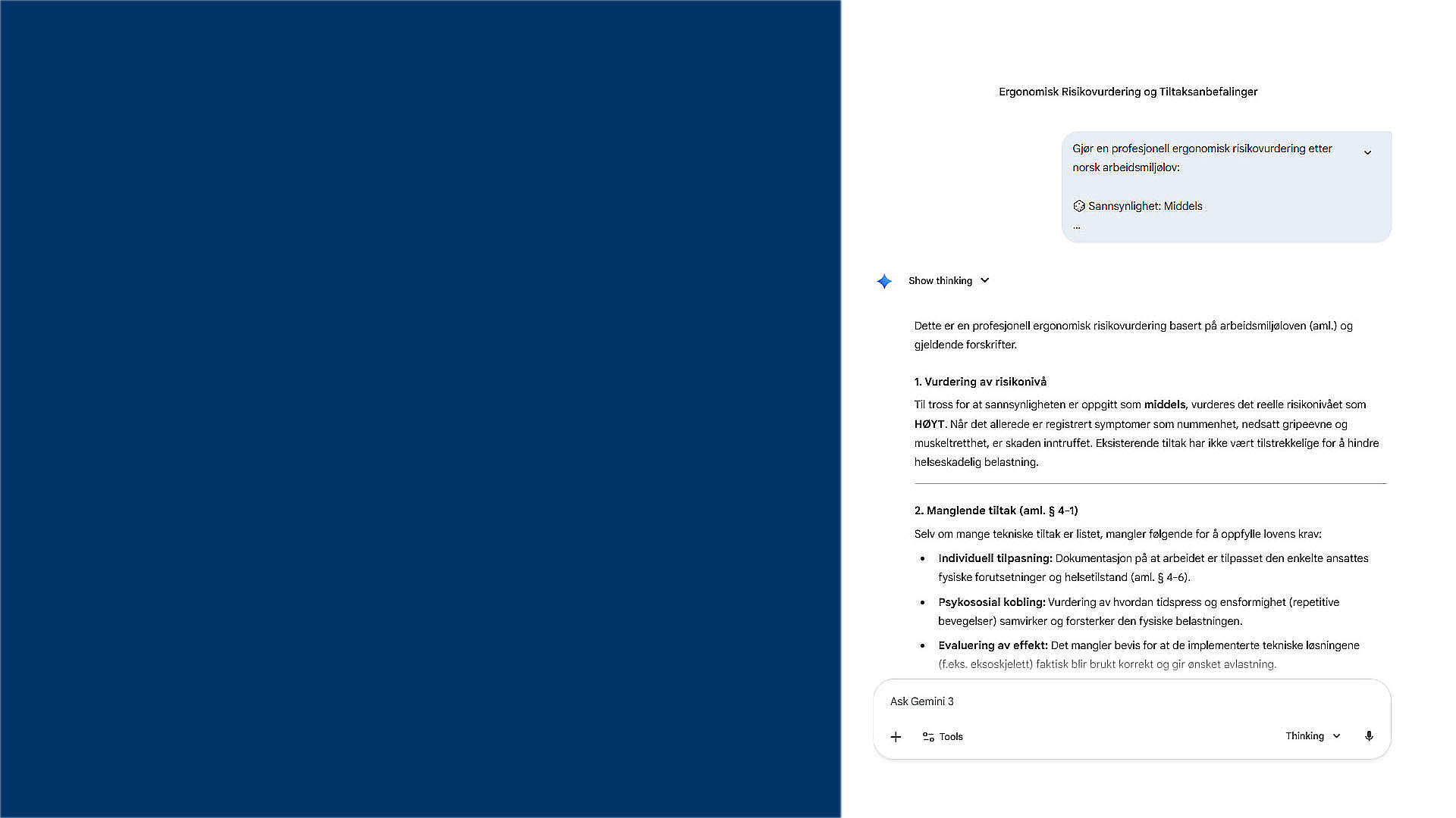 AI-genererade HMS-rekommendationer och digitala arbetsytor